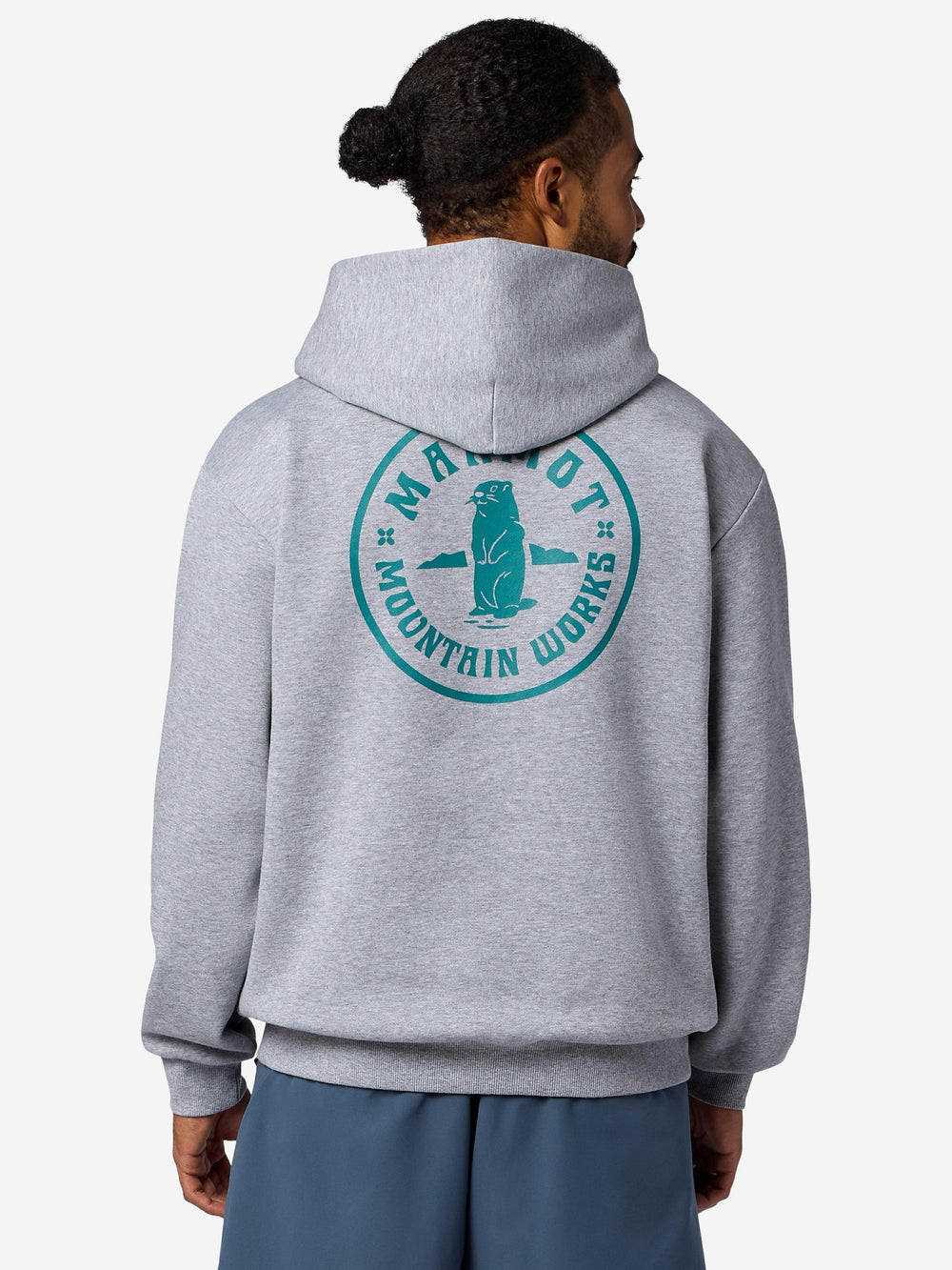 Marmot Mountain Works Circle Critter Hoodie Grey Heather Marmot