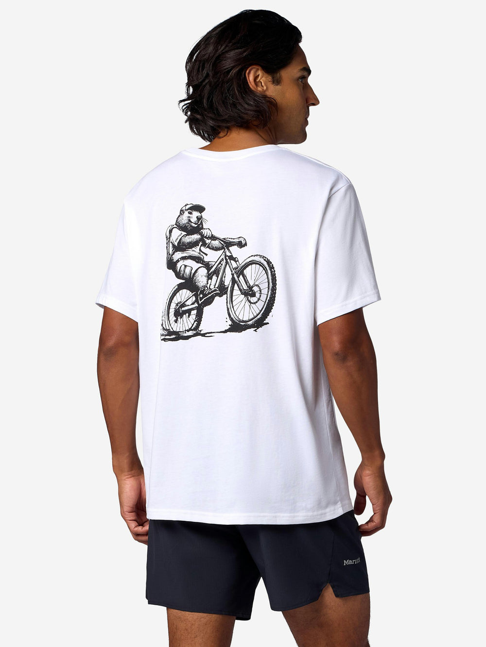 Mountain Bike Marty Short-Sleeve T-Shirt White Marmot