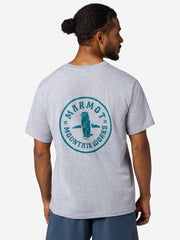 Marmot Mountain Works Circle Critter Short-Sleeve T-Shirt Grey Heather Marmot