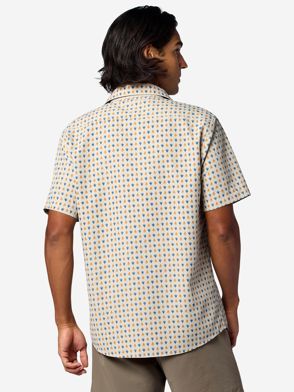 AirExchange UPF 40 Novelty Short-Sleeve Collared Shirt Birchbark Multisprout Marmot