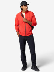 Leconte Tech Grid Fleece Full-Zip Jacket Brick Red Marmot