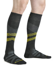 Darn Tough Pennant RFL Over-the-Calf Ultra-Lightweight Ski & Snowboard Socks Darn Tough Carbon Marmot