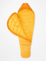 Lithium Down 0° Sleeping Bag - Long Orange Pepper/Golden Sun Marmot