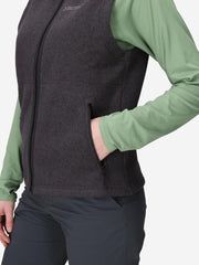 Drop Line Sweater Fleece Vest Black Heather Marmot
