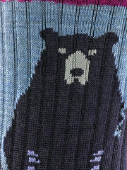 Darn Tough Bear Town Micro Crew Lightweight Hiking Socks Darn Tough Purple Marmot