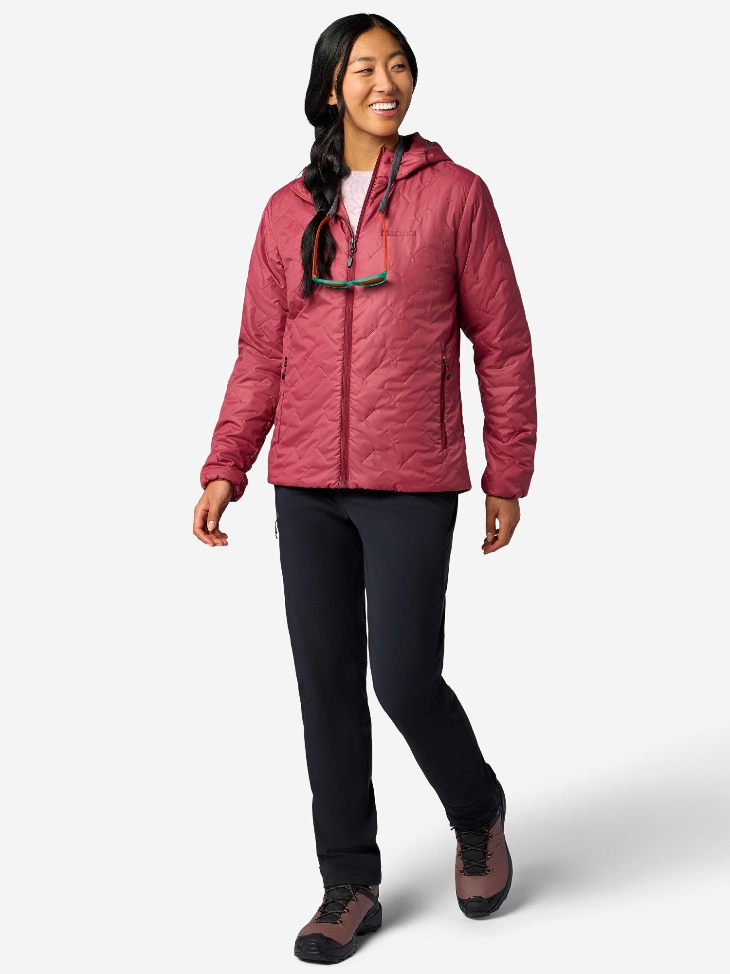 WoMonoQuilt PrimaLoft® Insulated Hoody Dried Rose Marmot