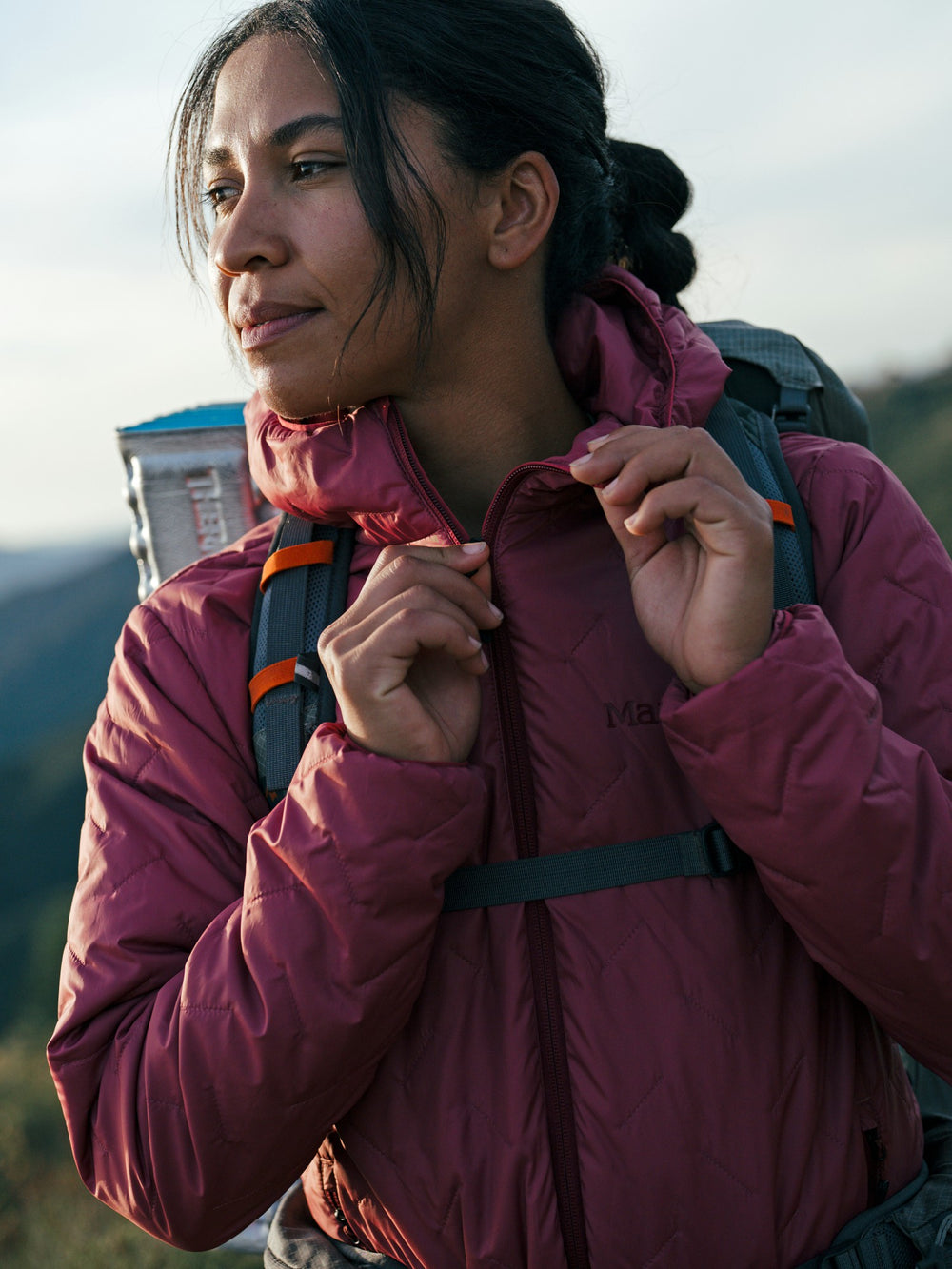 WoMonoQuilt PrimaLoft® Insulated Hoody Dried Rose Marmot