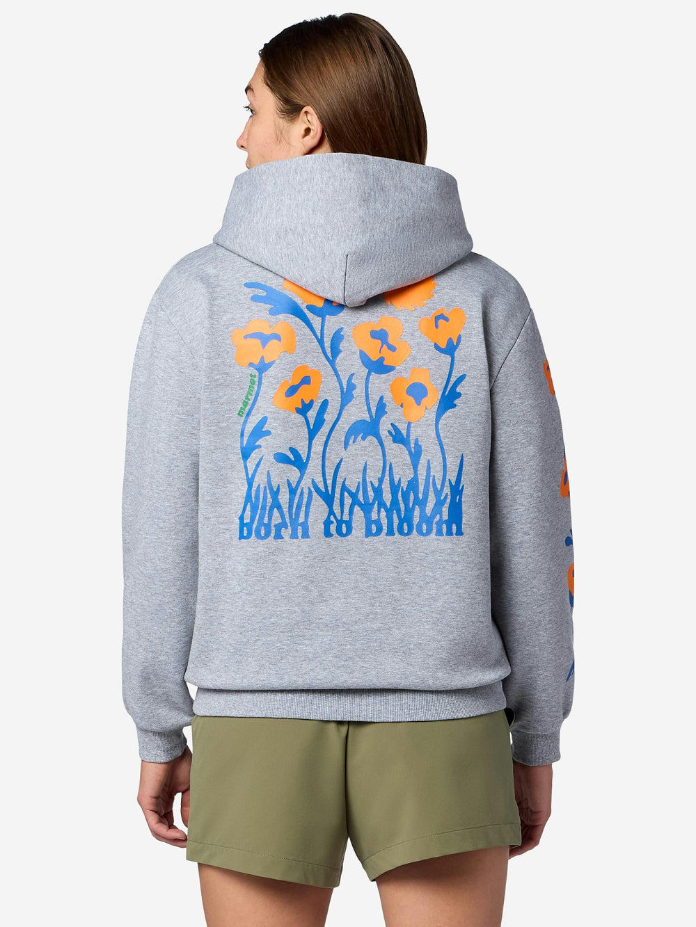 Born to Bloom Hoodie Grey Heather Marmot
