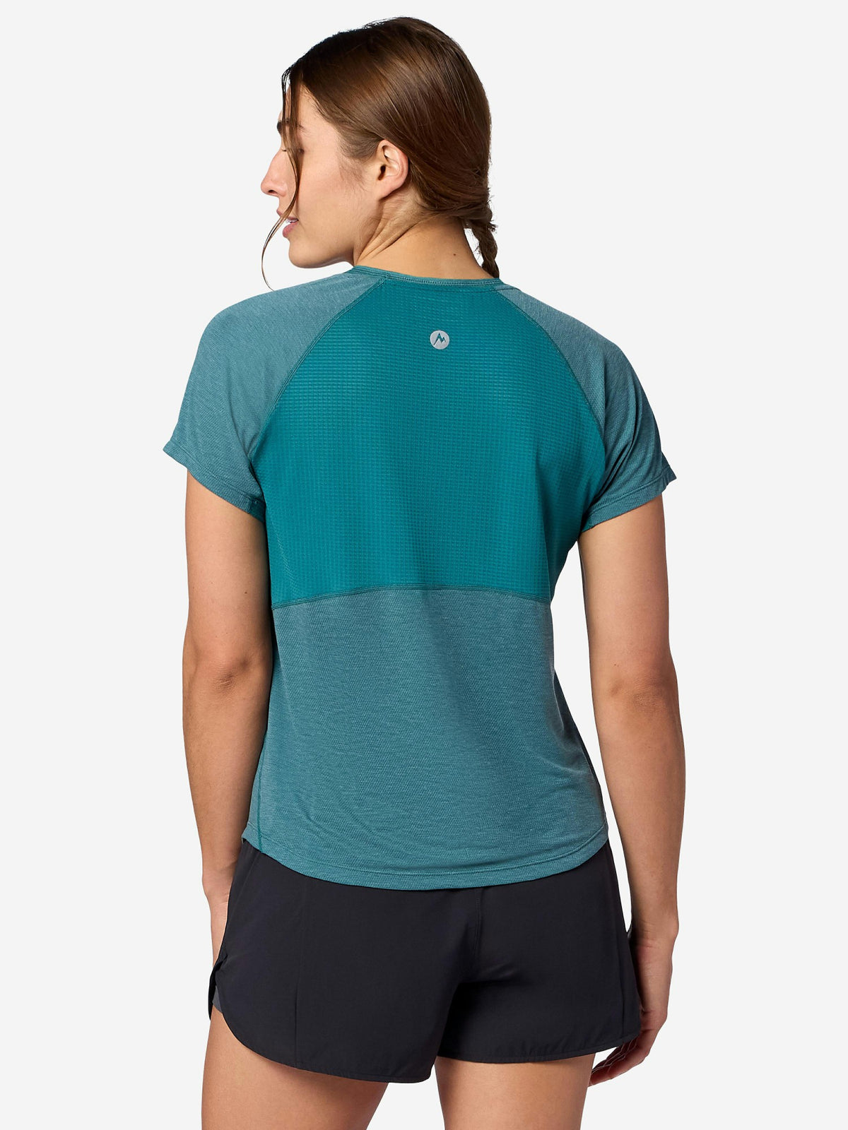 Uptrail Active Short-Sleeve Shirt Emerald Blue Marmot