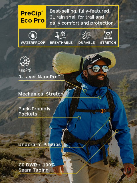 PreCip® Eco Rain Jacket Black Marmot