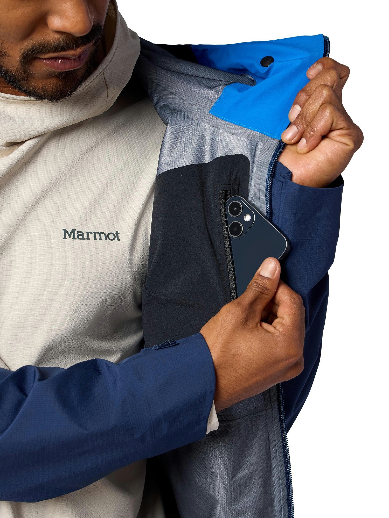 Seeker GORE-TEX® C-Knit Rain Jacket Bleu D'Azure/Nightfall Navy Marmot
