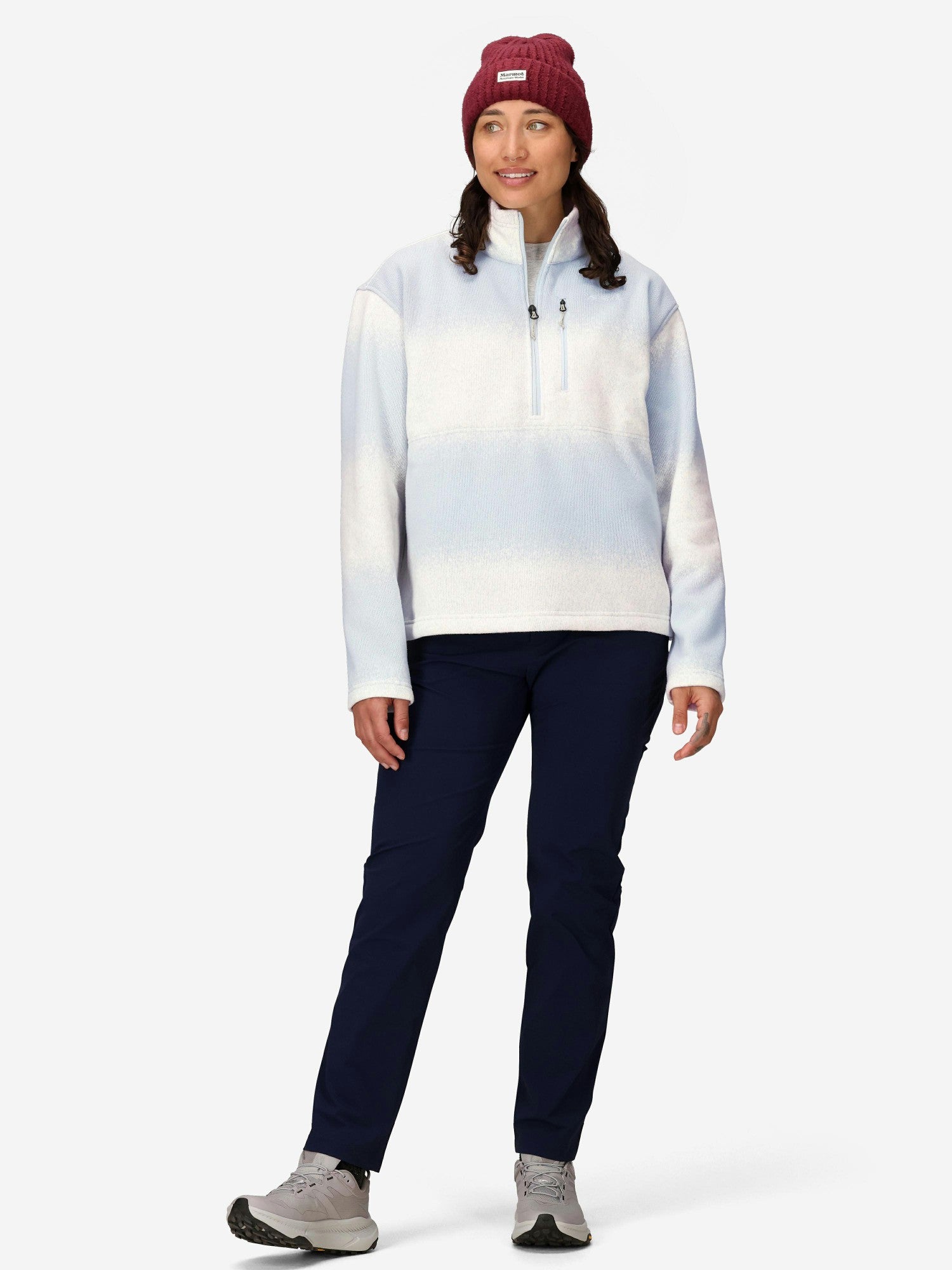 Heavyweight Drop Line Printed Sweater Fleece Half-Zip (Fall 2025)  Marmot