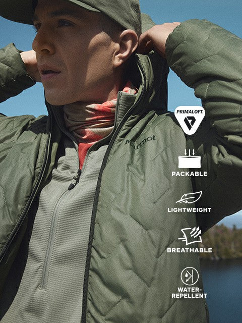 MonoQuilt PrimaLoft® Insulated Hoody Sleet Storm Marmot