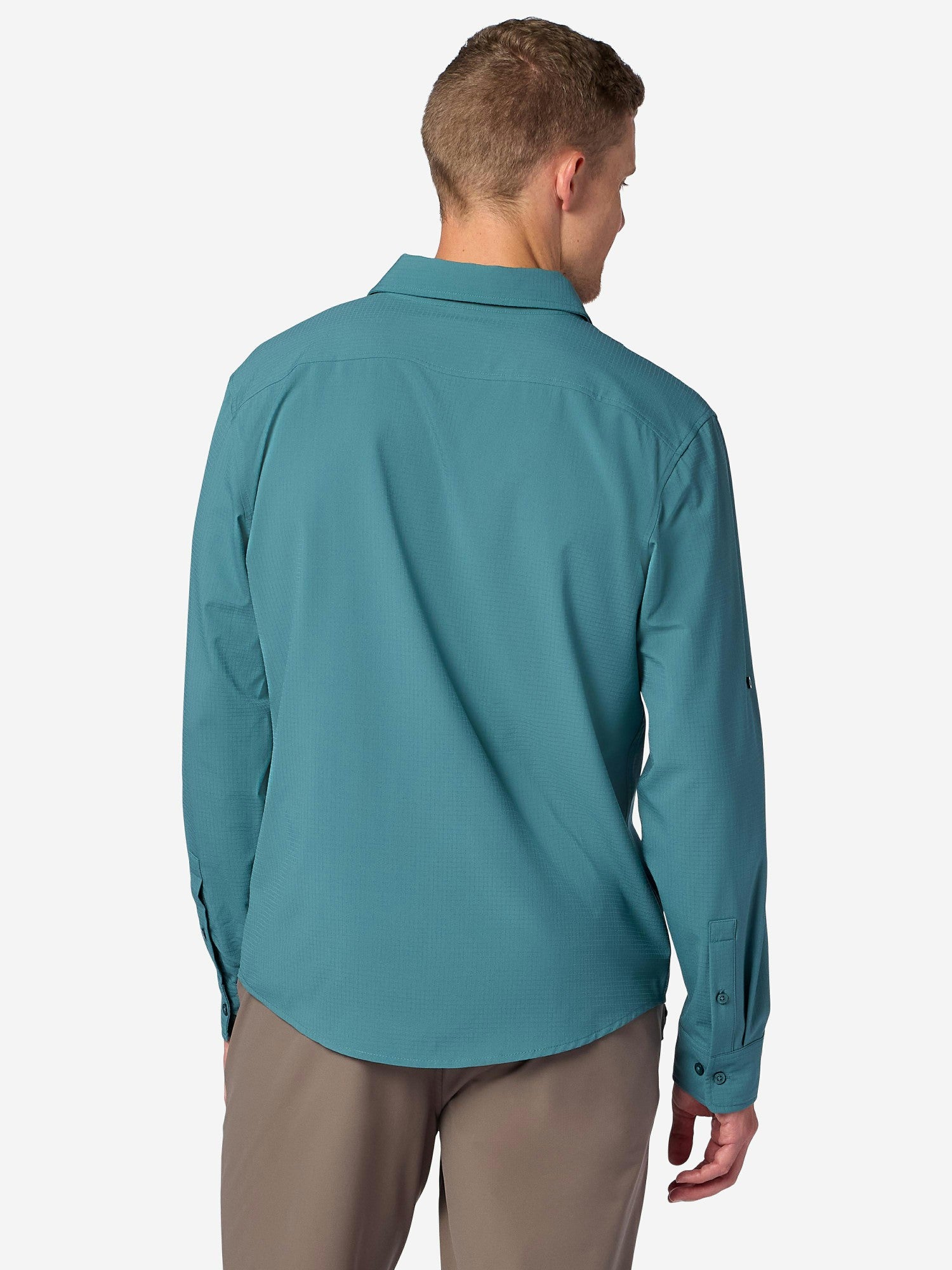 AirExchange Perforated Long-Sleeve Collared Shirt Seafloor Marmot