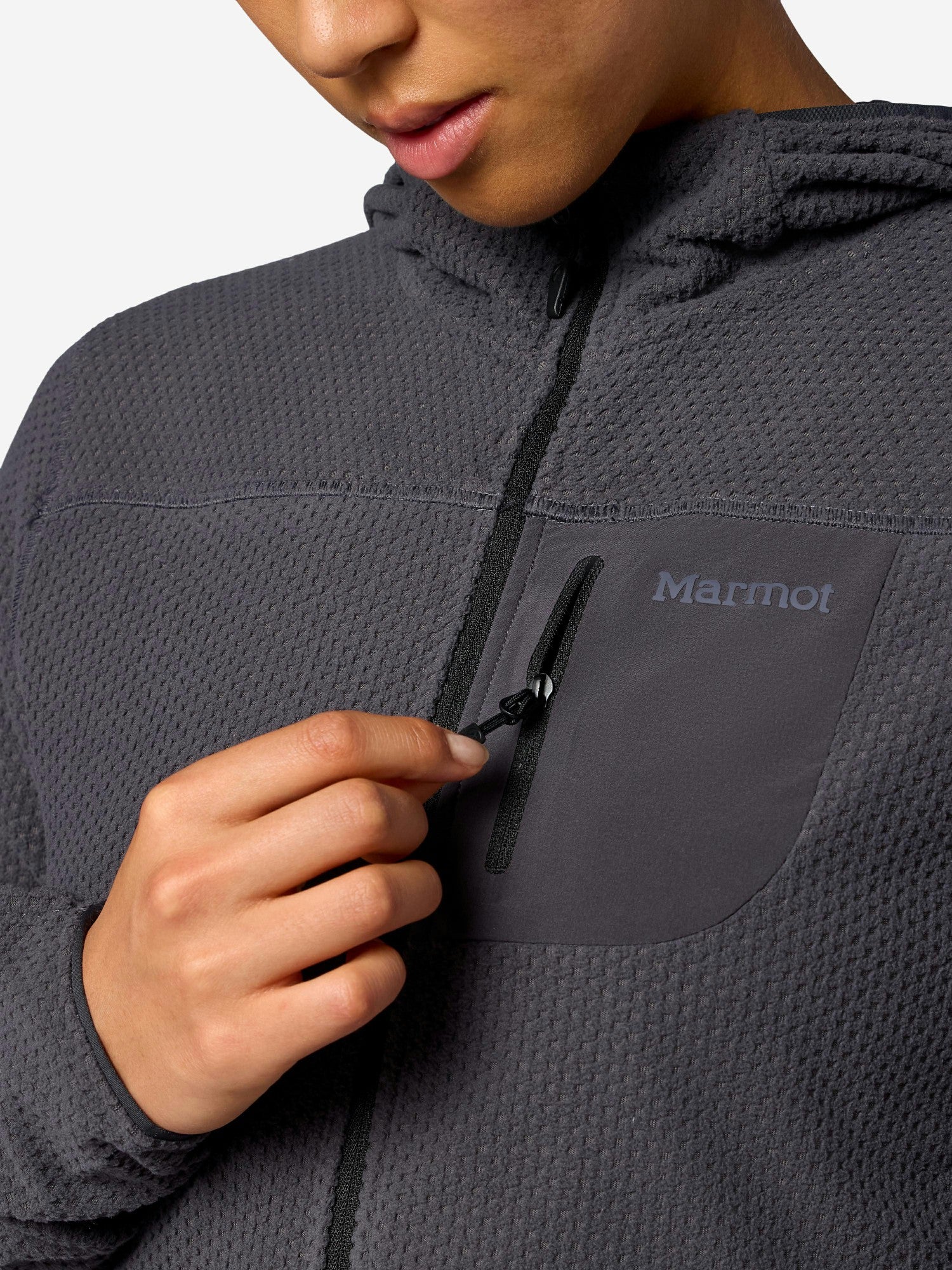 AirFleece Performance Full-Zip Hoody Blackened Marmot