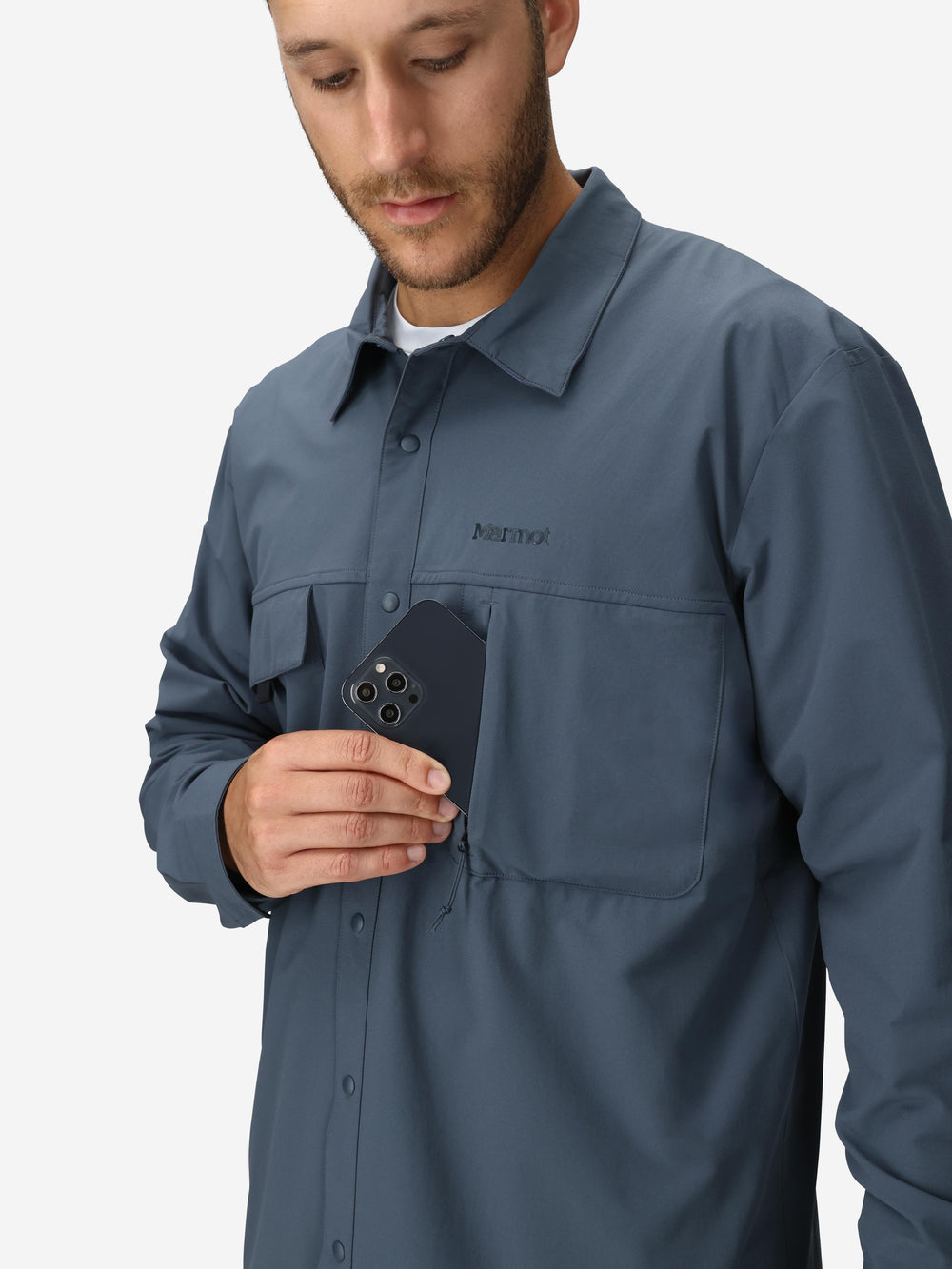 AirExchange UPF 40 Overshirt Thunderhead Marmot