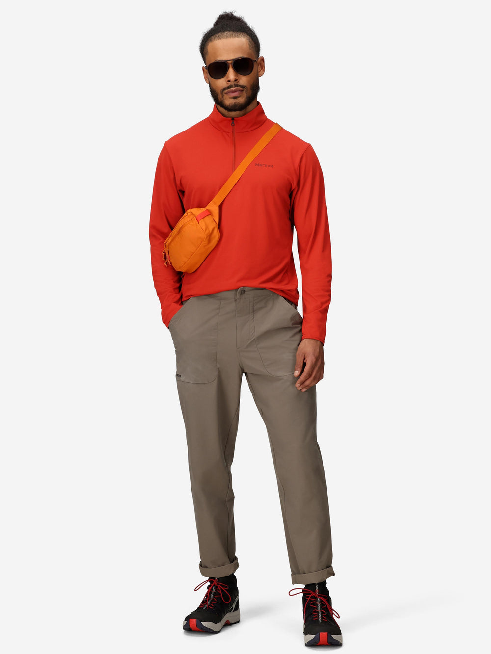 AirExchange UPF 50 1/4-Zip Sumac Marmot