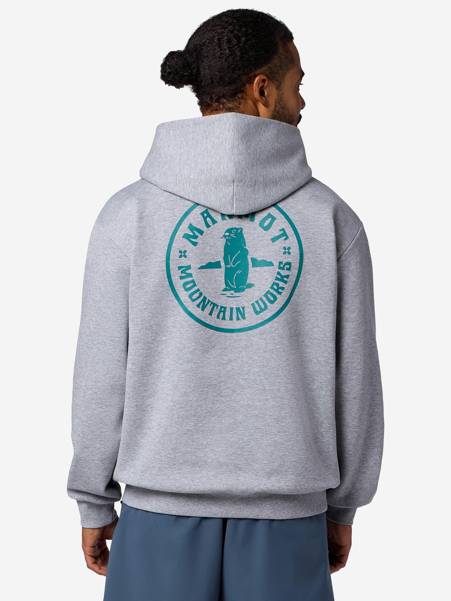 Marmot Mountain Works Circle Critter Hoodie Grey Heather Marmot