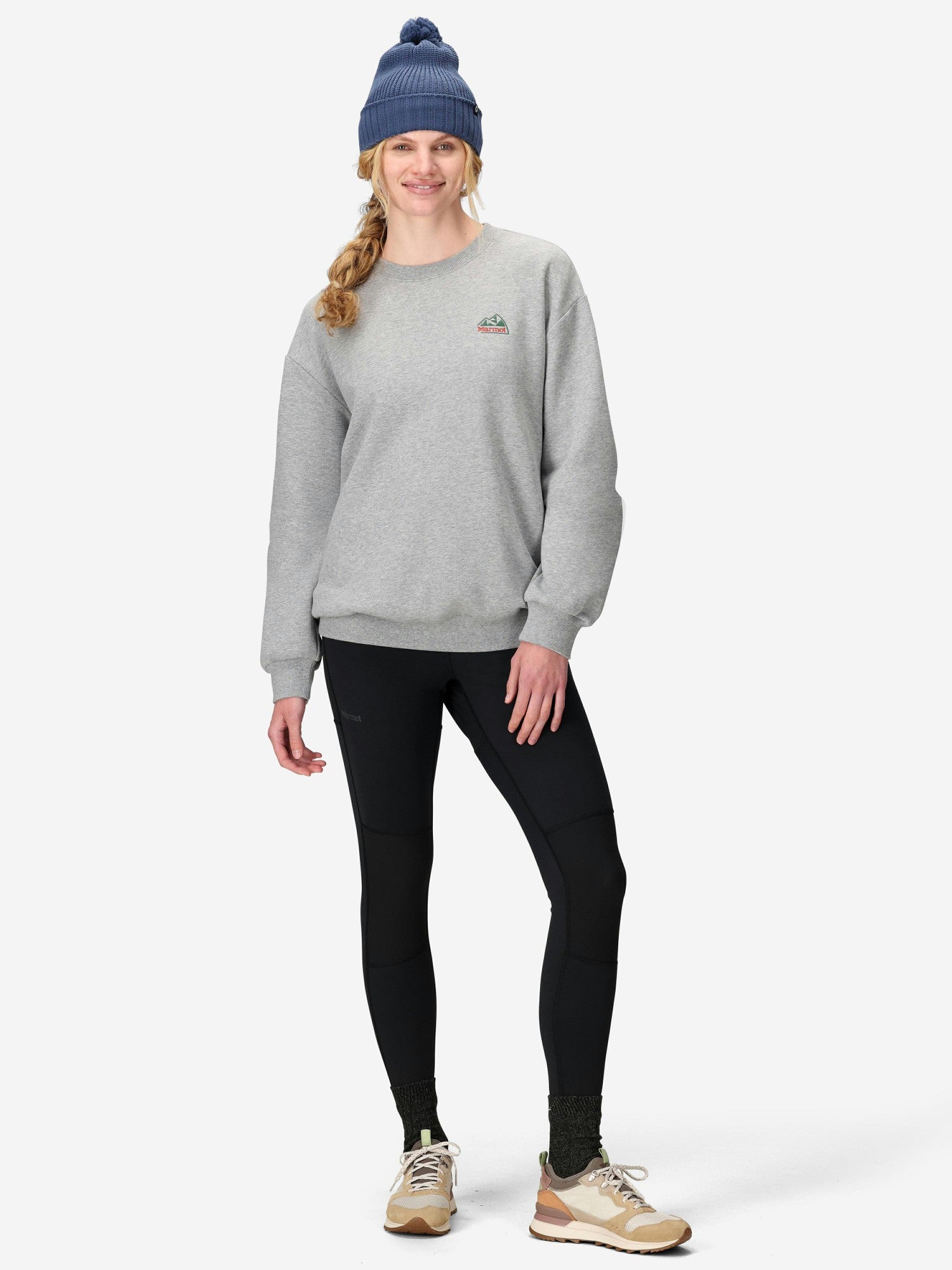 Unisex Peaks Crew Sweatshirt Grey Heather Marmot