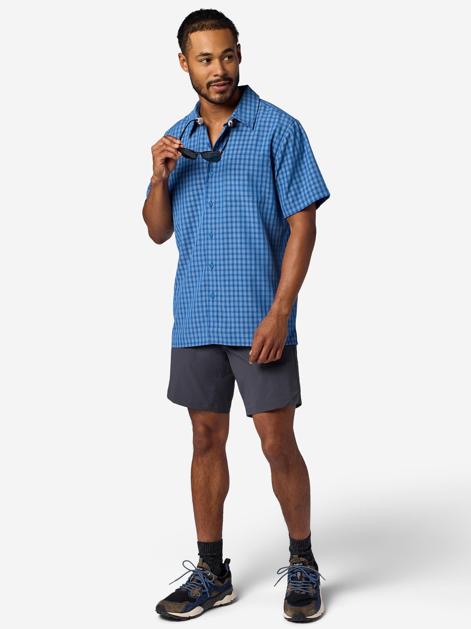 Eldridge Novelty Classic Short-Sleeve Nautical Blue Mini Oliver Plaid Marmot