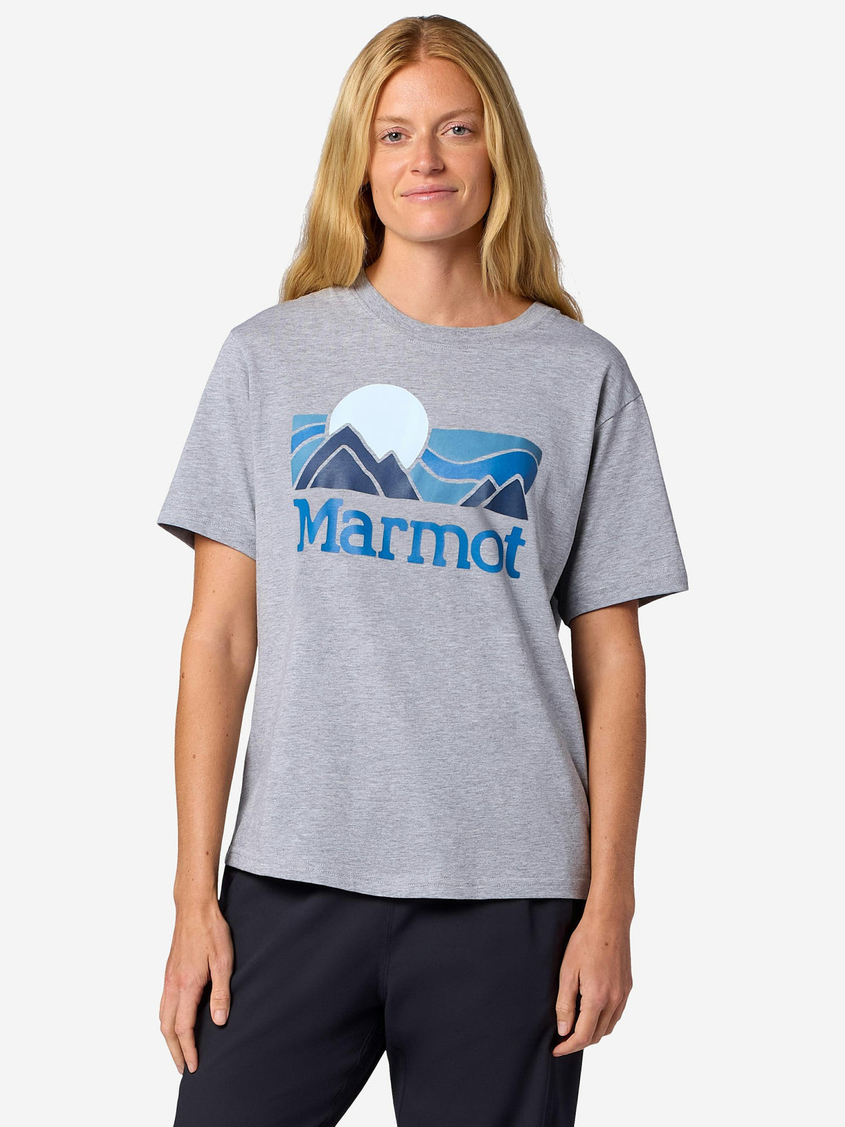 WoCoastal Short-Sleeve T-Shirt Grey Heather Marmot