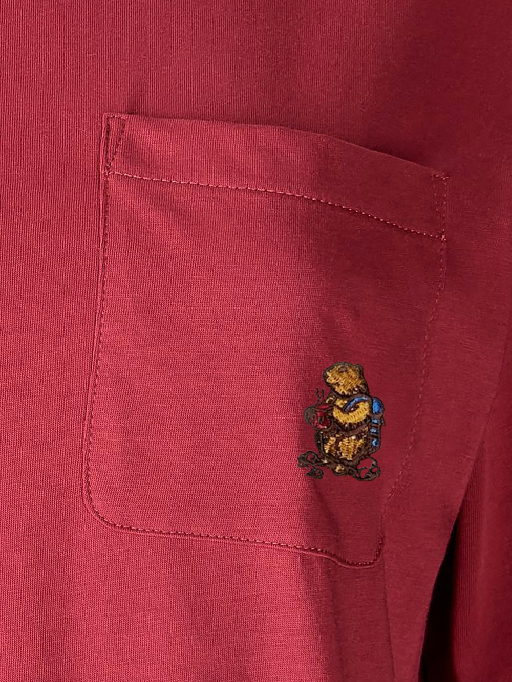 WoMarty Short-Sleeve Pocket T-Shirt Dried Rose Marmot