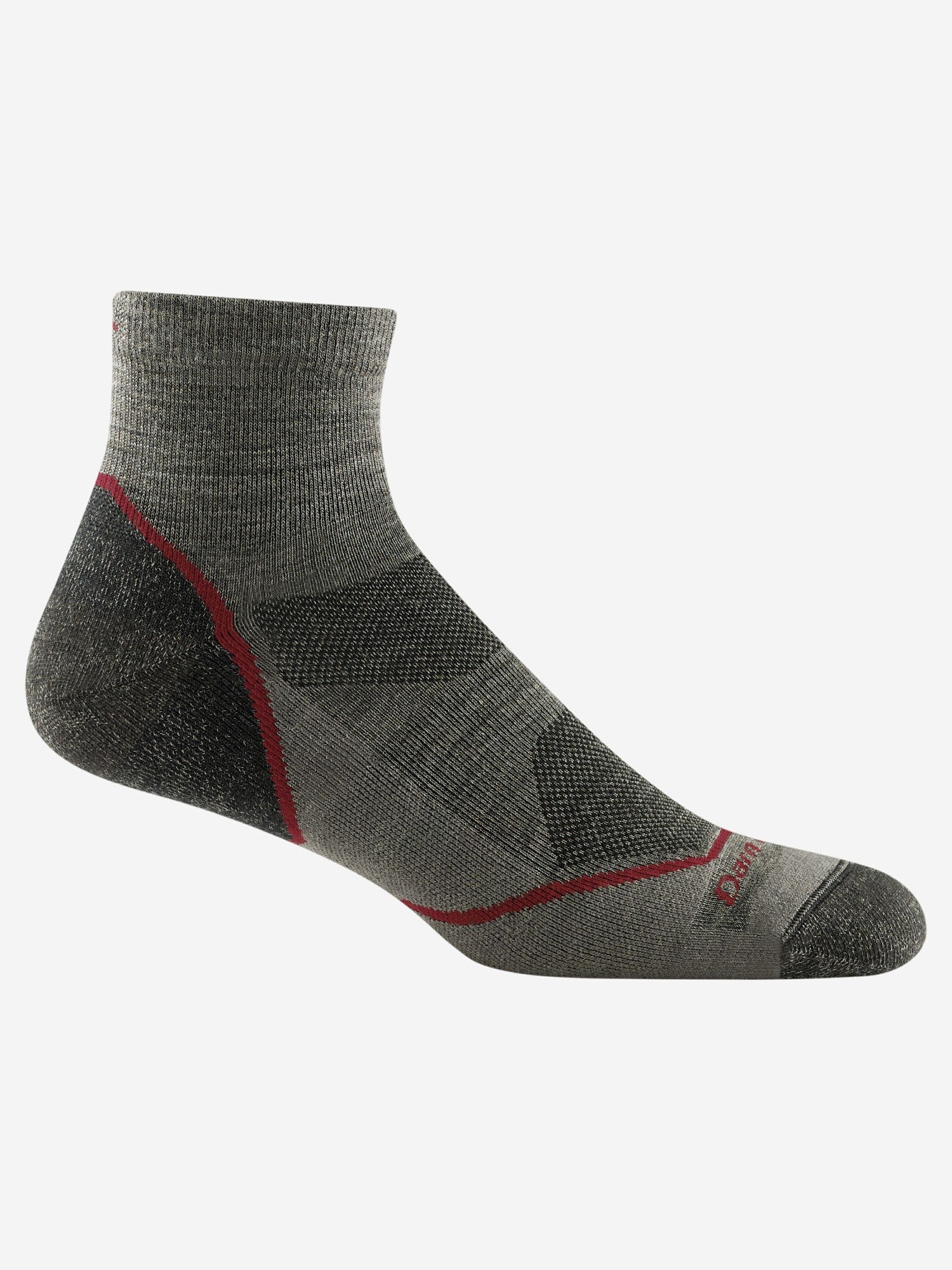 Light Hiker 1/4 Lightweight with Cushion Hiking Socks Darn Tough Taupe Marmot