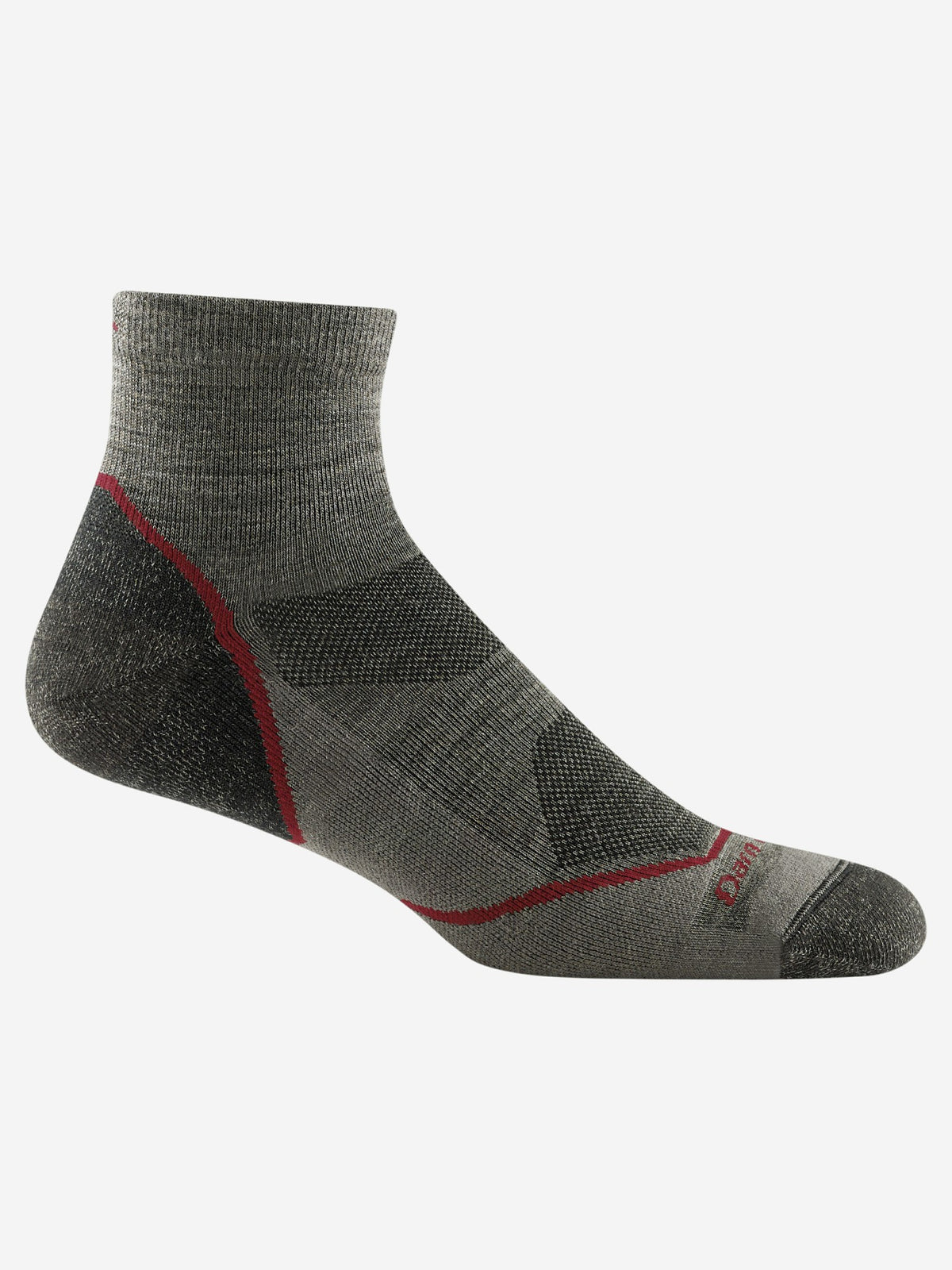 Light Hiker 1/4 Lightweight with Cushion Hiking Socks Darn Tough Taupe Marmot