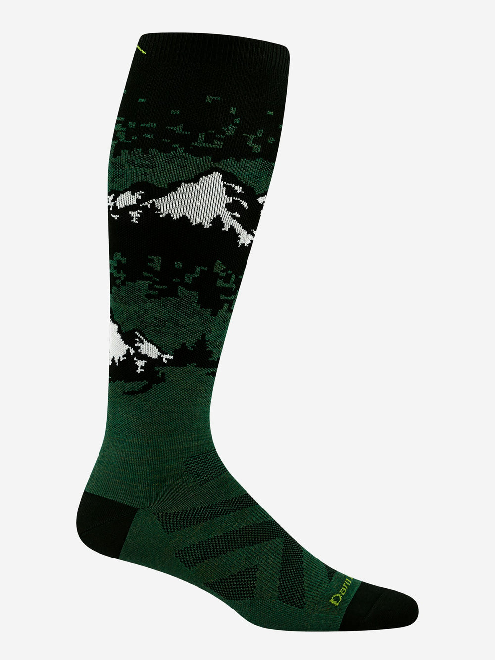 Darn Tough Cold Smoke Over-the-Calf Lightweight Ski & Snowboard Socks Darn Tough Moss Marmot