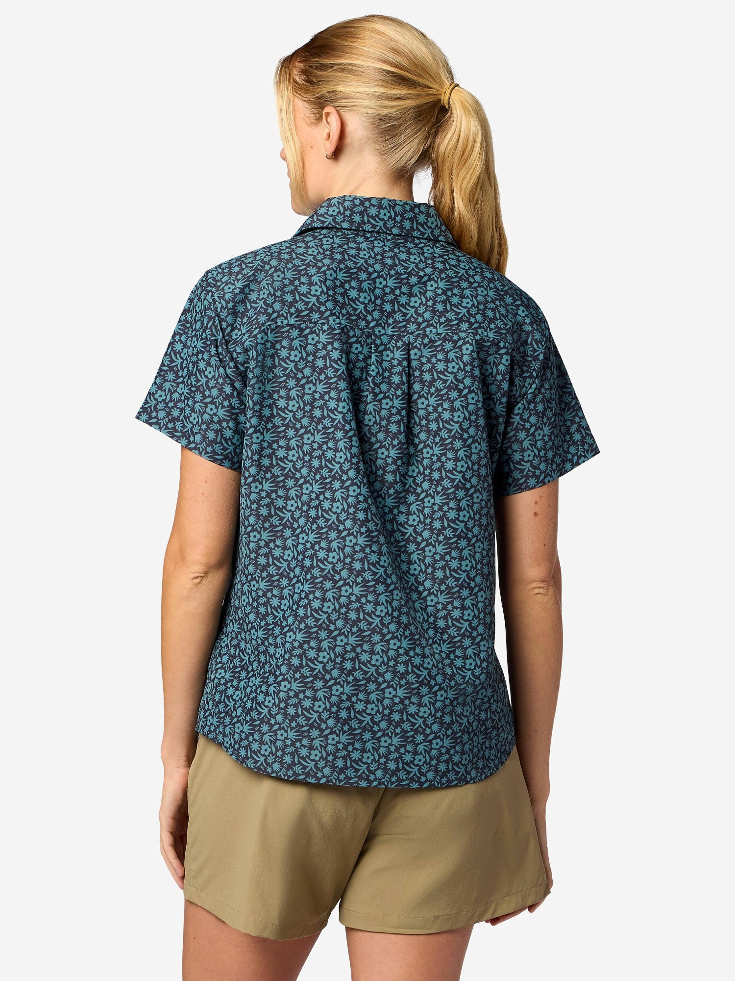 AirExchange UPF 40 Novelty Short-Sleeve Collared Shirt Blackened Gardener Art Marmot