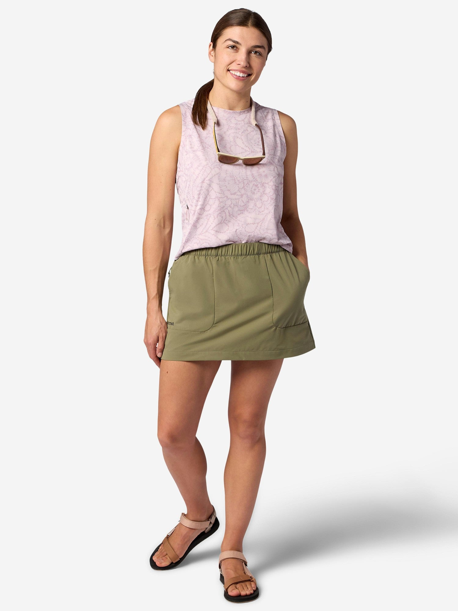 AirExchange UPF 40 Skort Olive Grove Marmot