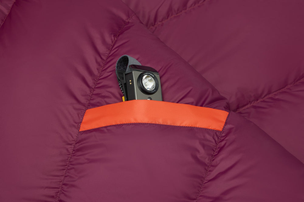 Mad River Down 40° Long Sleeping Bag Red Sun/Blackberry Marmot