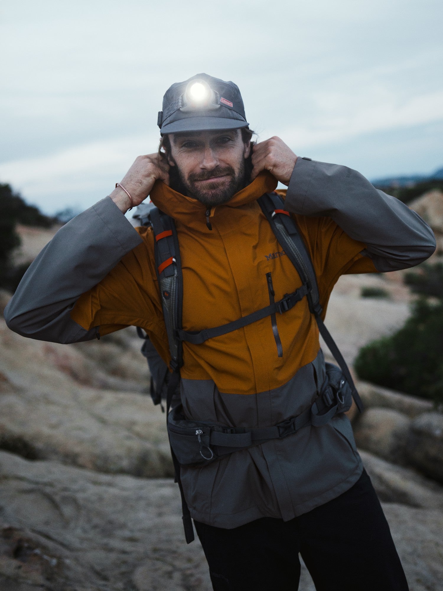 PreCip® Evo Pro Rain Jacket Honey Glaze/Steel Onyx Marmot