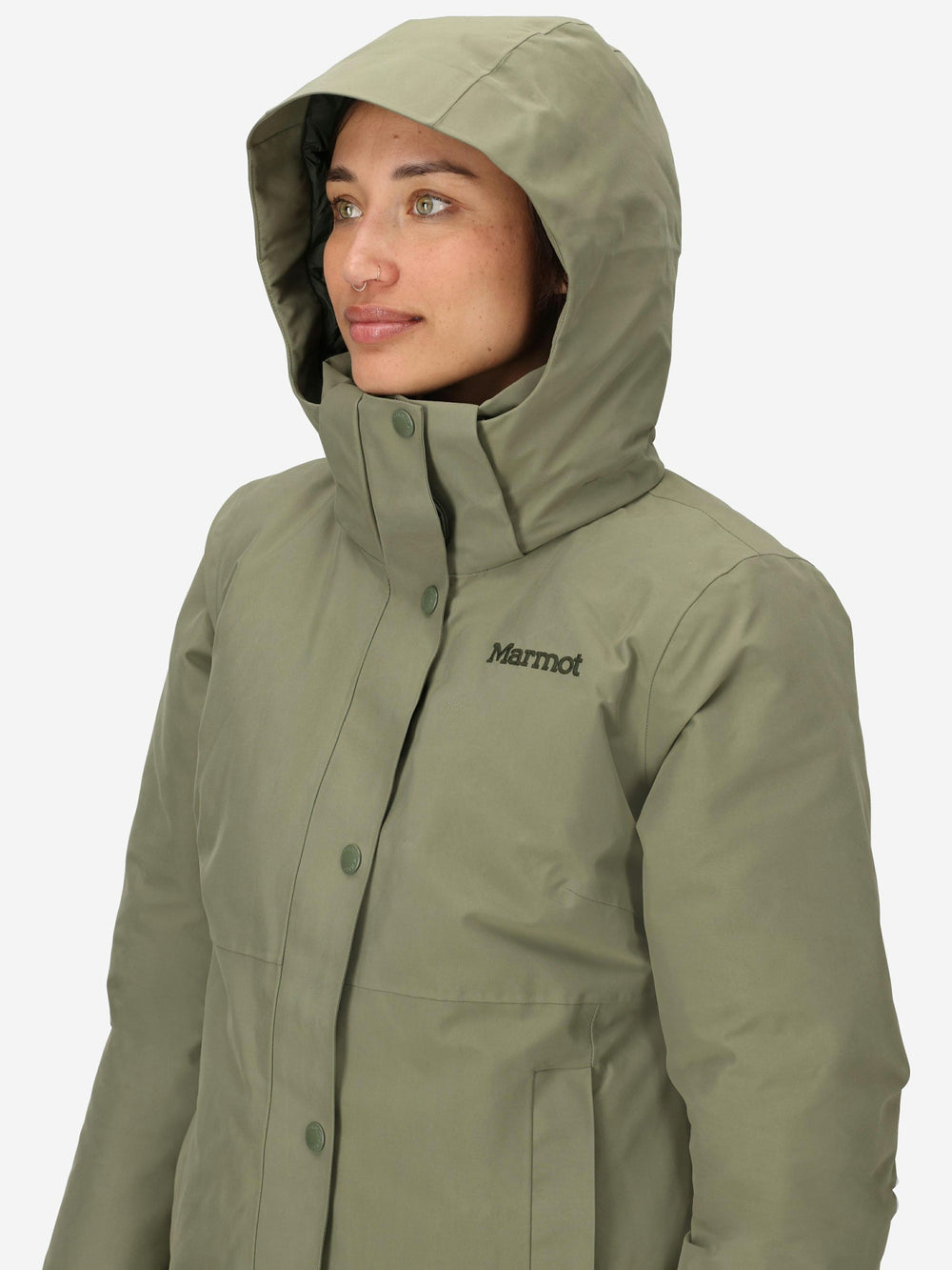 Chelsea Down Waterproof Coat Olive Grove Marmot