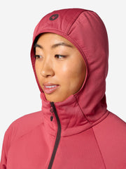 Leconte Tech Grid Full-Zip Fleece Hoody Dried Rose Marmot