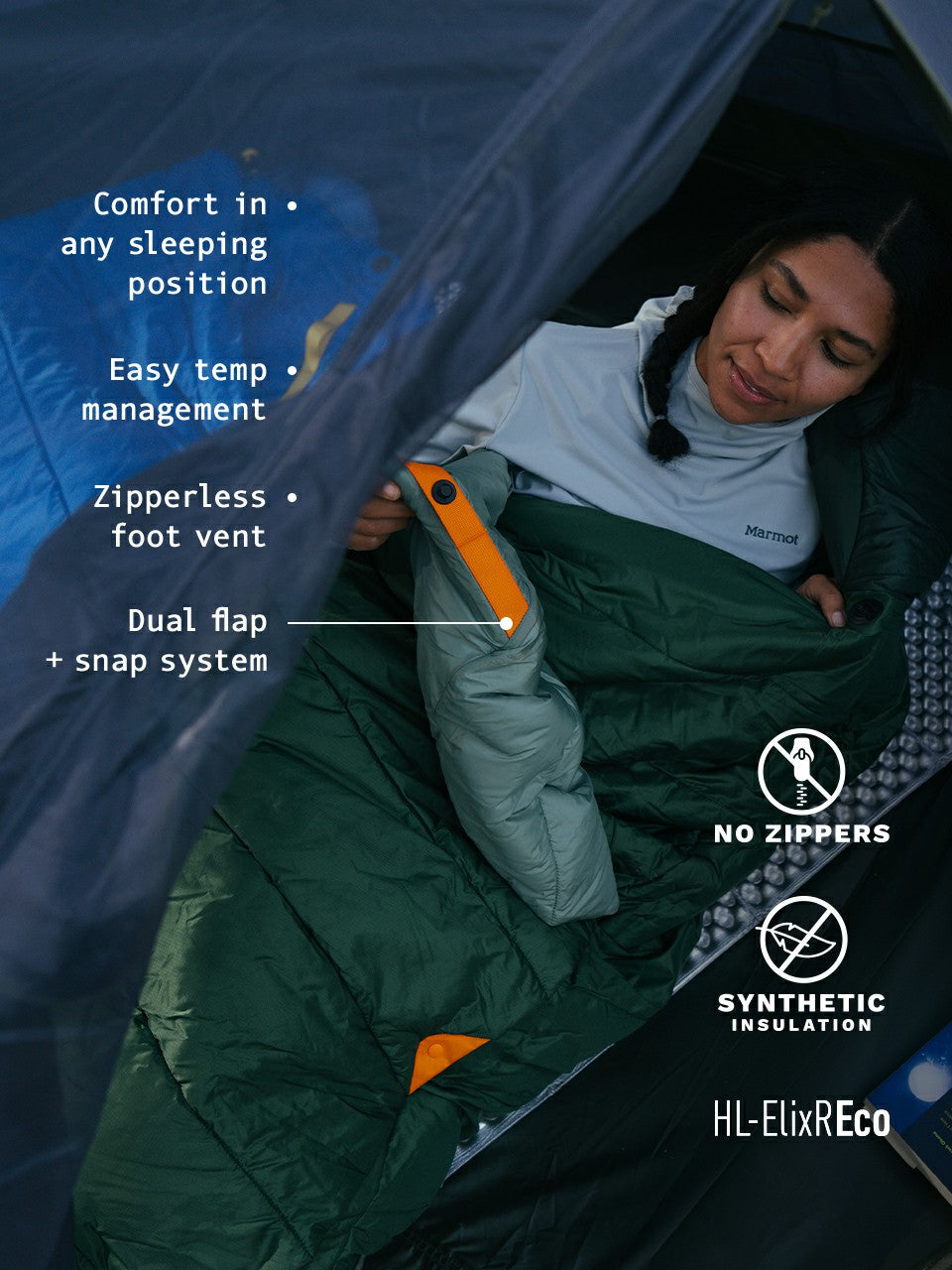 Wraptor Synthetic 30° Sleeping Bag Deep Forest/Fraser Fir Marmot