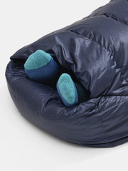 Wraptor Down 15° Long Sleeping Bag Clear Blue/Arctic Navy Marmot